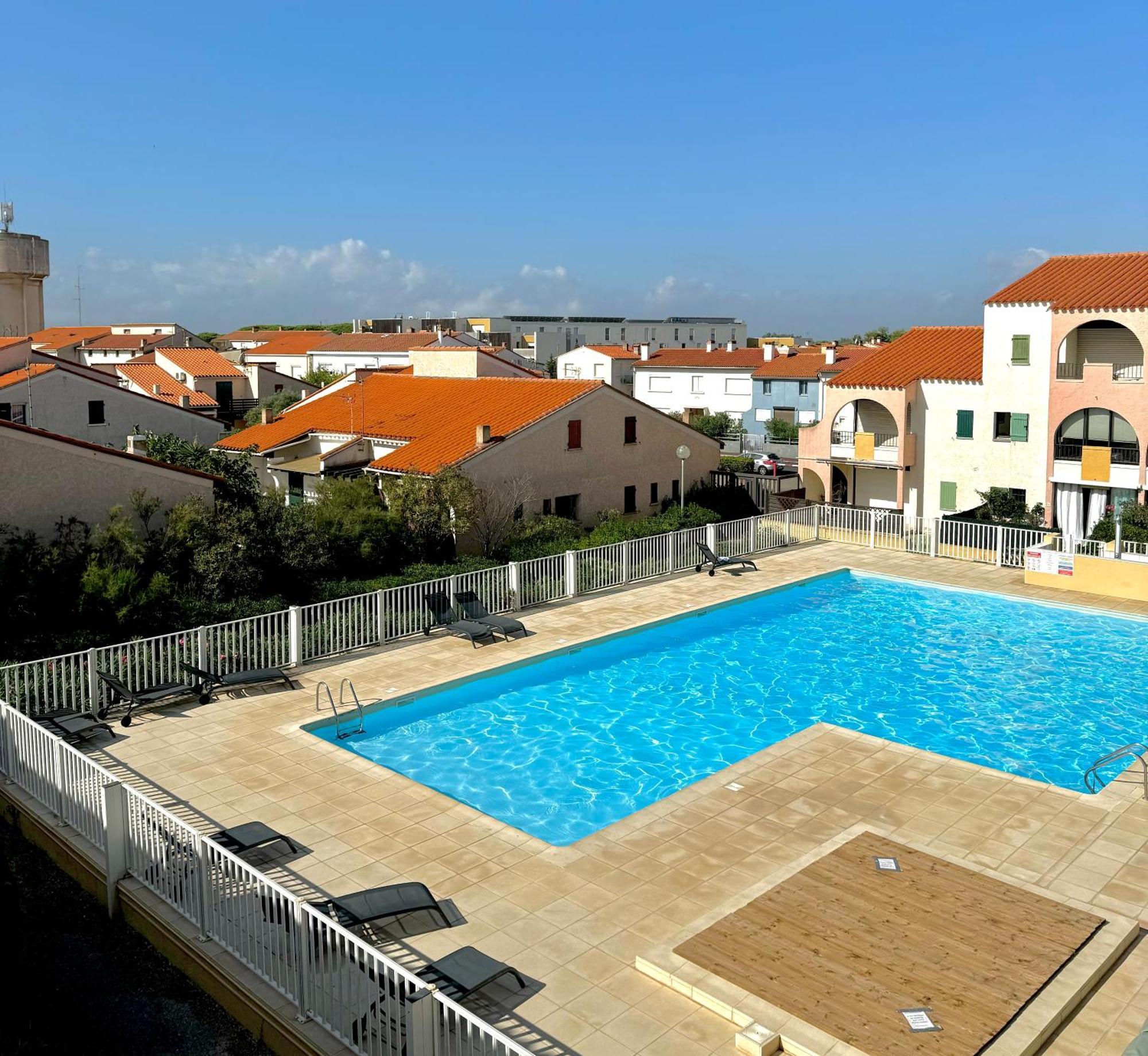 Appartement 4 Personnes Piscine 300 Plage 4Pb287 Le Barcares Bagian luar foto